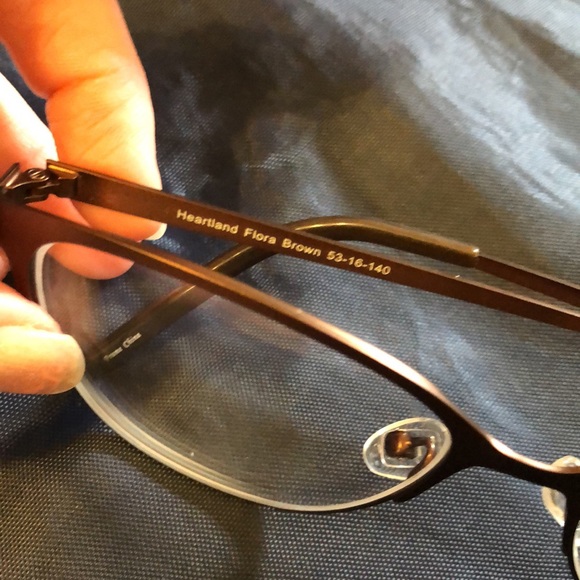 Brown Metal Eyeglasses - Picture 2 of 3
